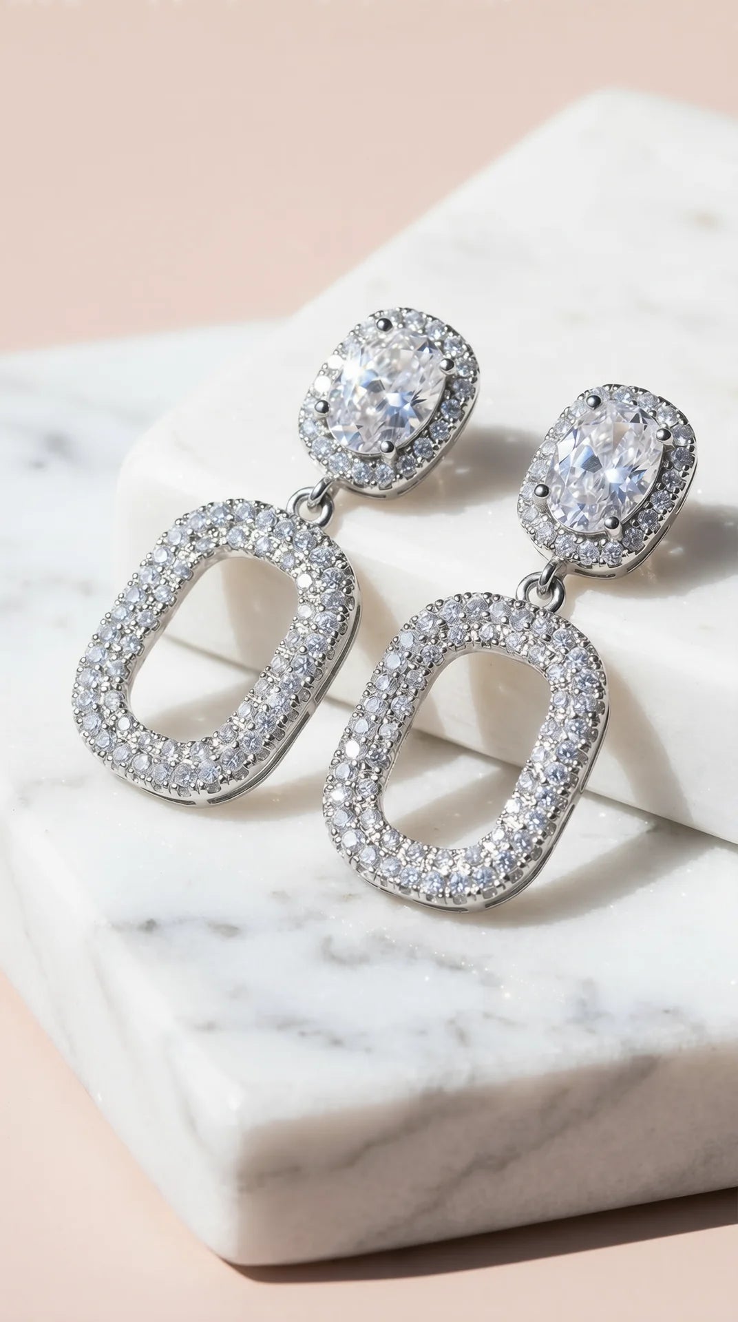 Hollow Drop & Dangle Crystal Earrings
