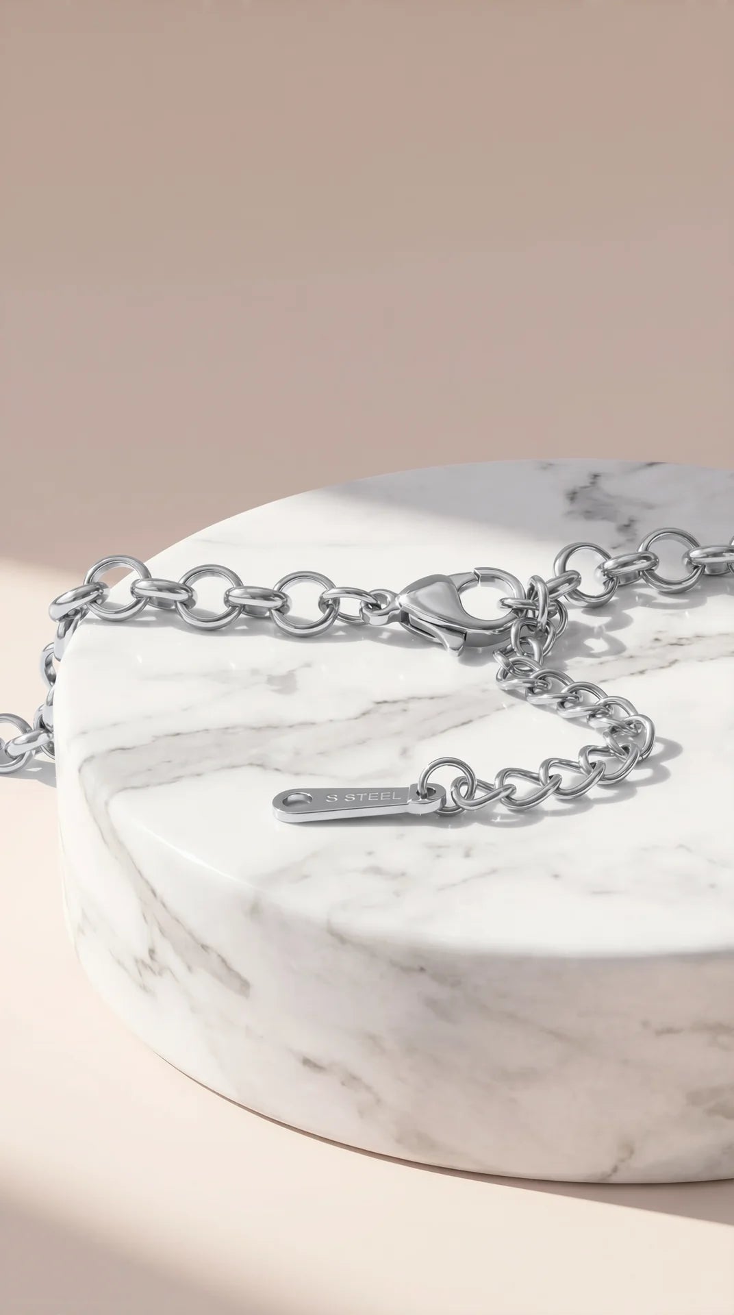 Clover Necklace, Bracelet & Earrings Stainless Steel Set