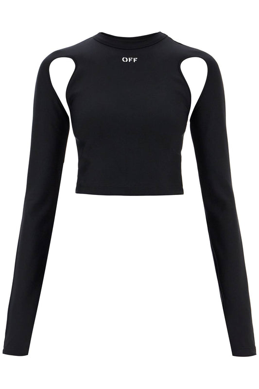 Off White Off-White "cropped top with cut out detail