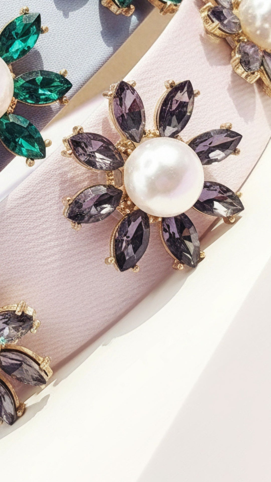 Women’s Jeweled Flower Statement Headband & Hair Band