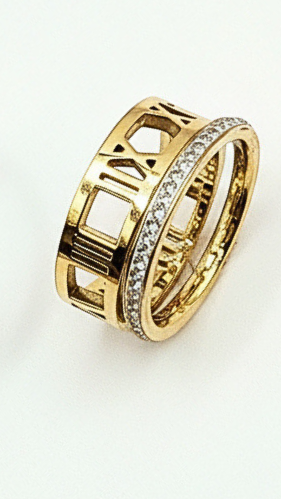 Waterproof 24 Pack Of Gold Plated Numeral Stacking Rings