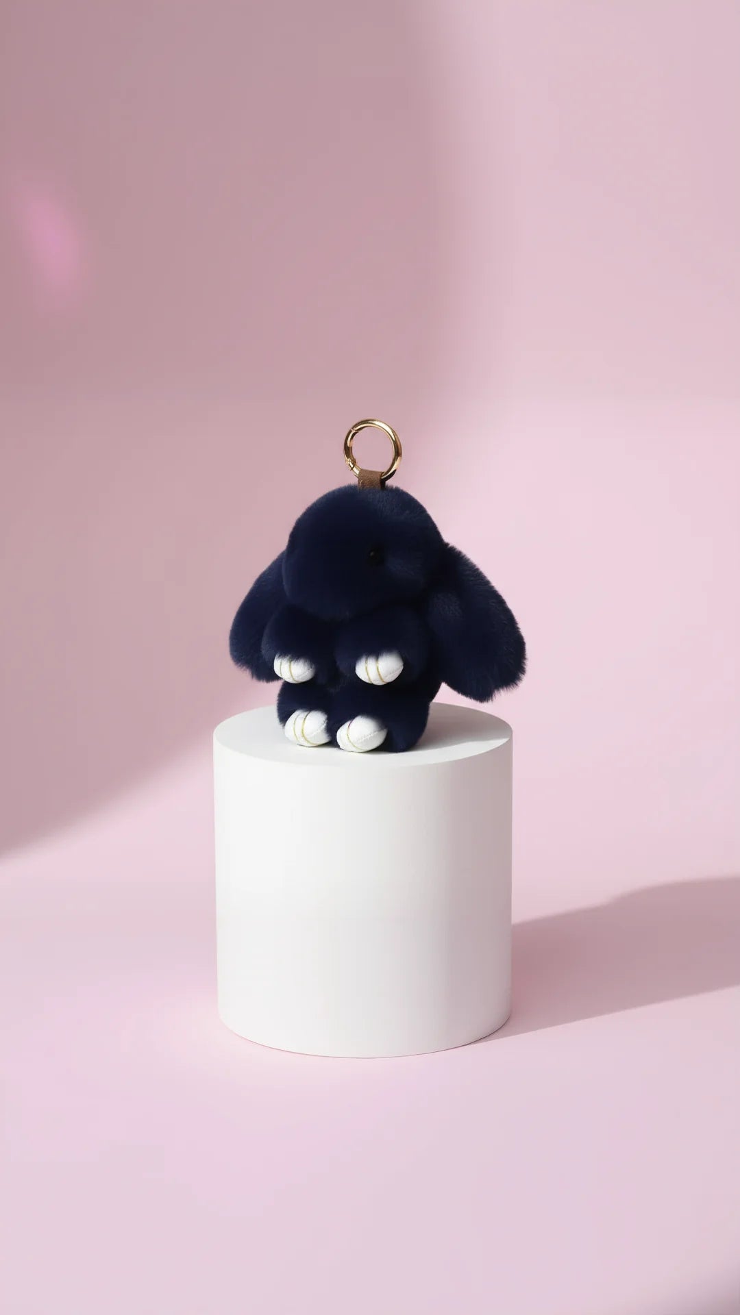 Plush Fluffy Bunny Rabbit Key Ring & Bag Charm
