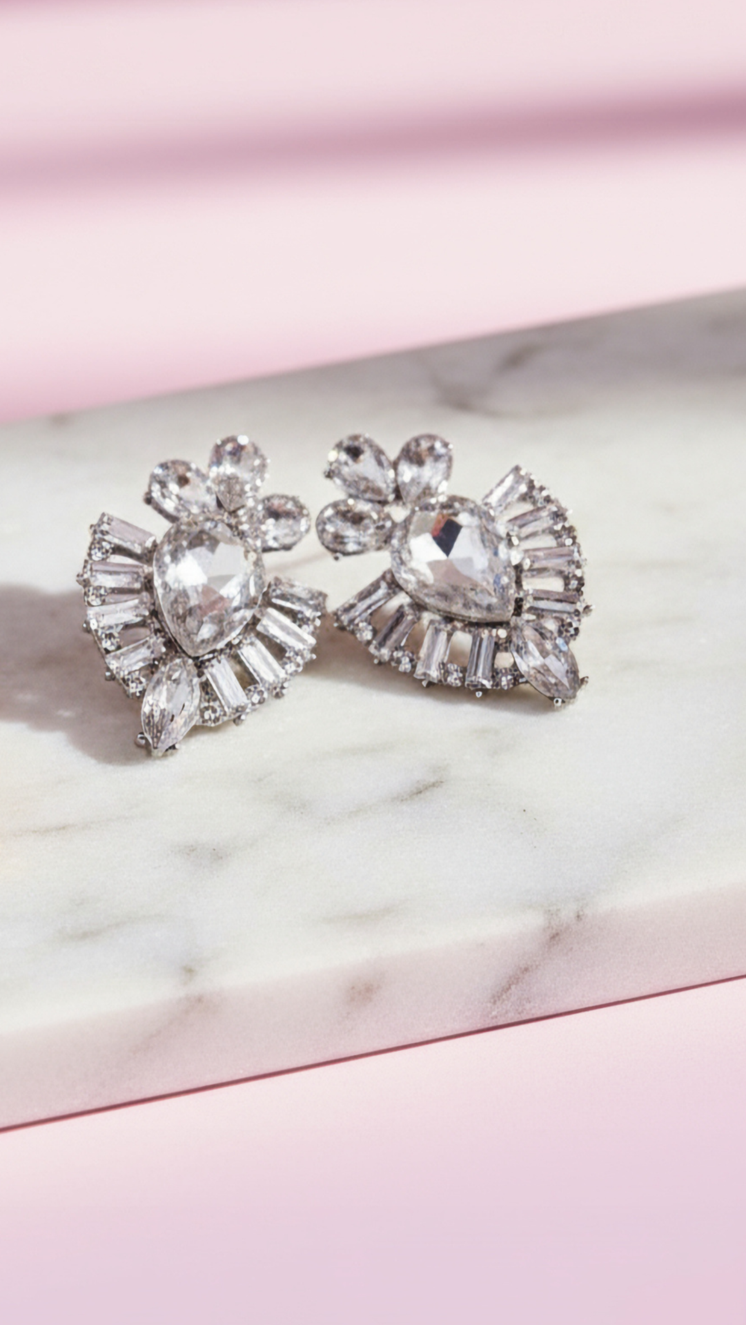Decor Statement Crystal Stud Earrings