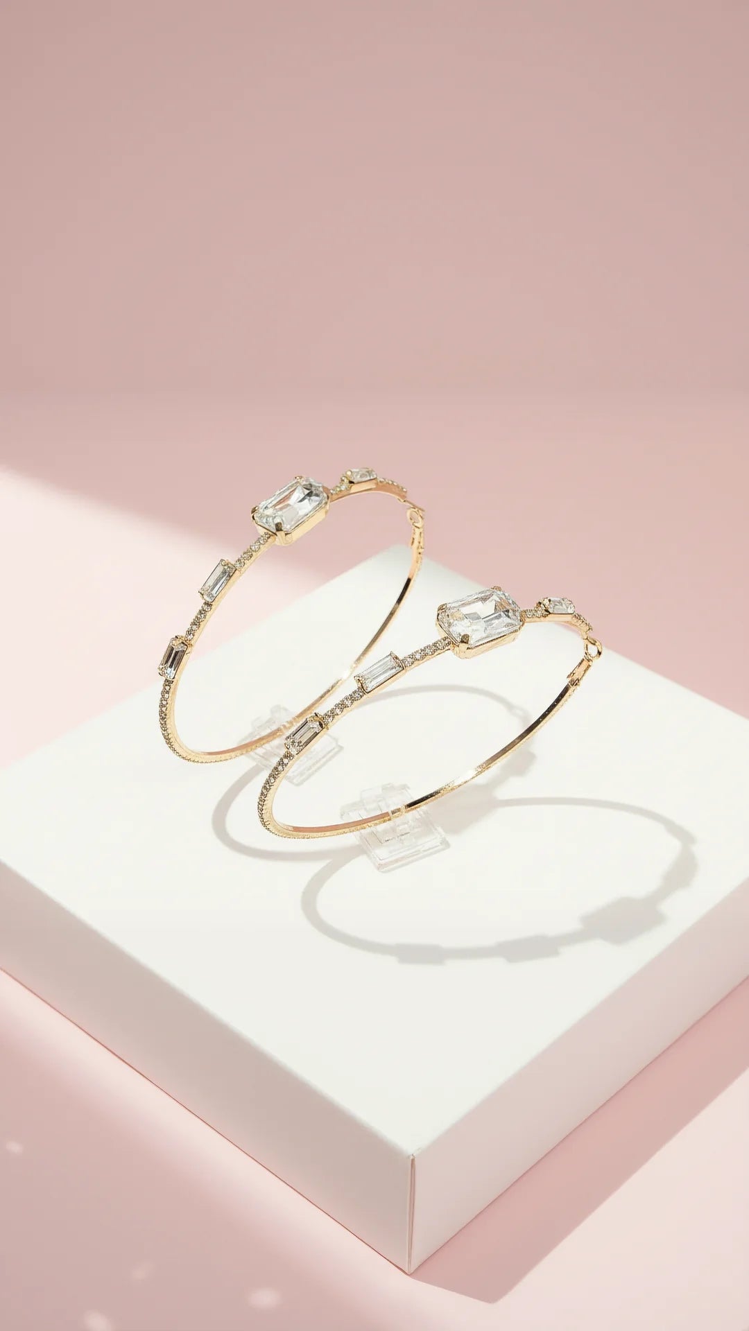 Statement Crystal Hoop Earrings
