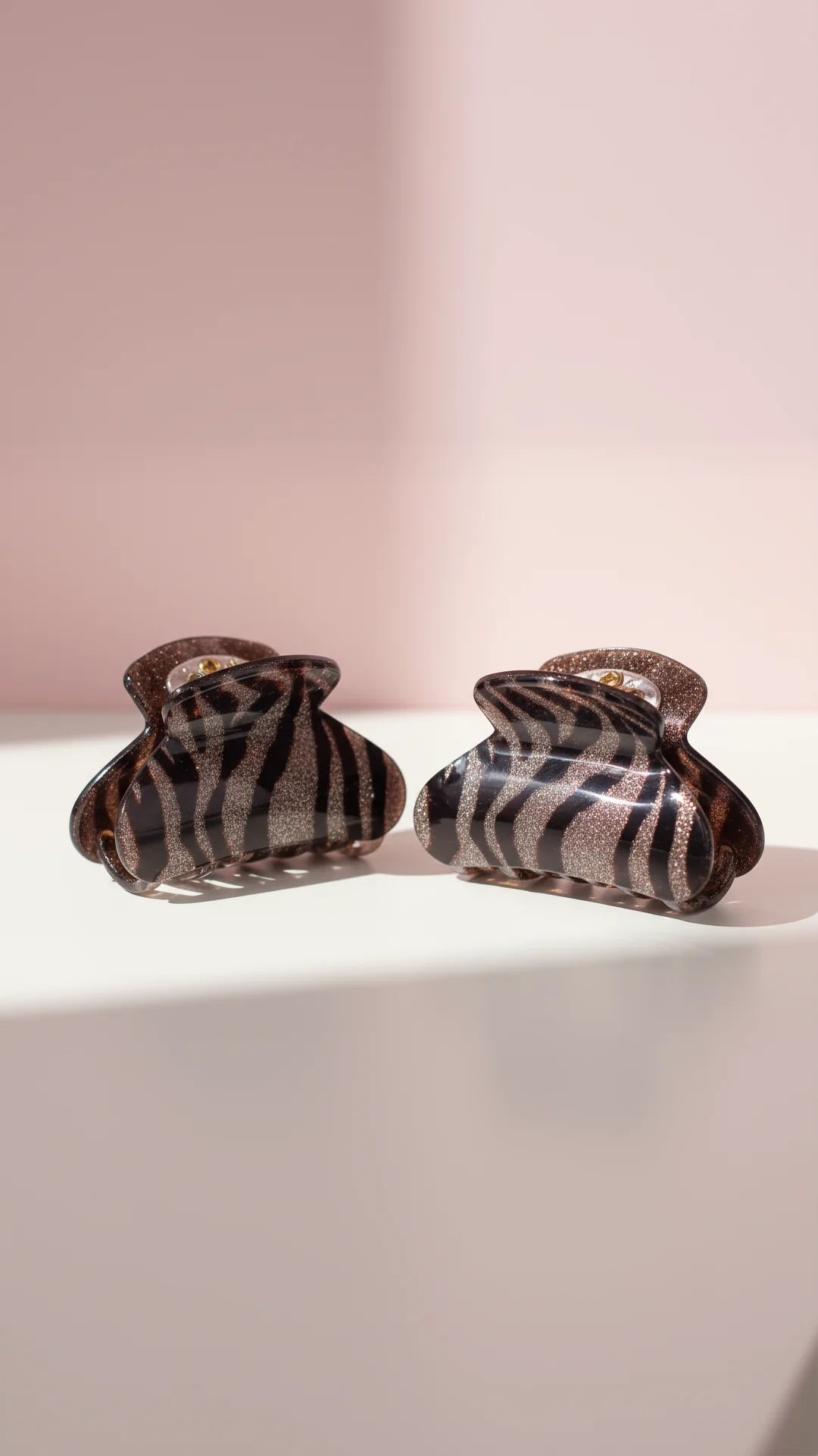 Glossy Mini Hair Clamps Pack of 12