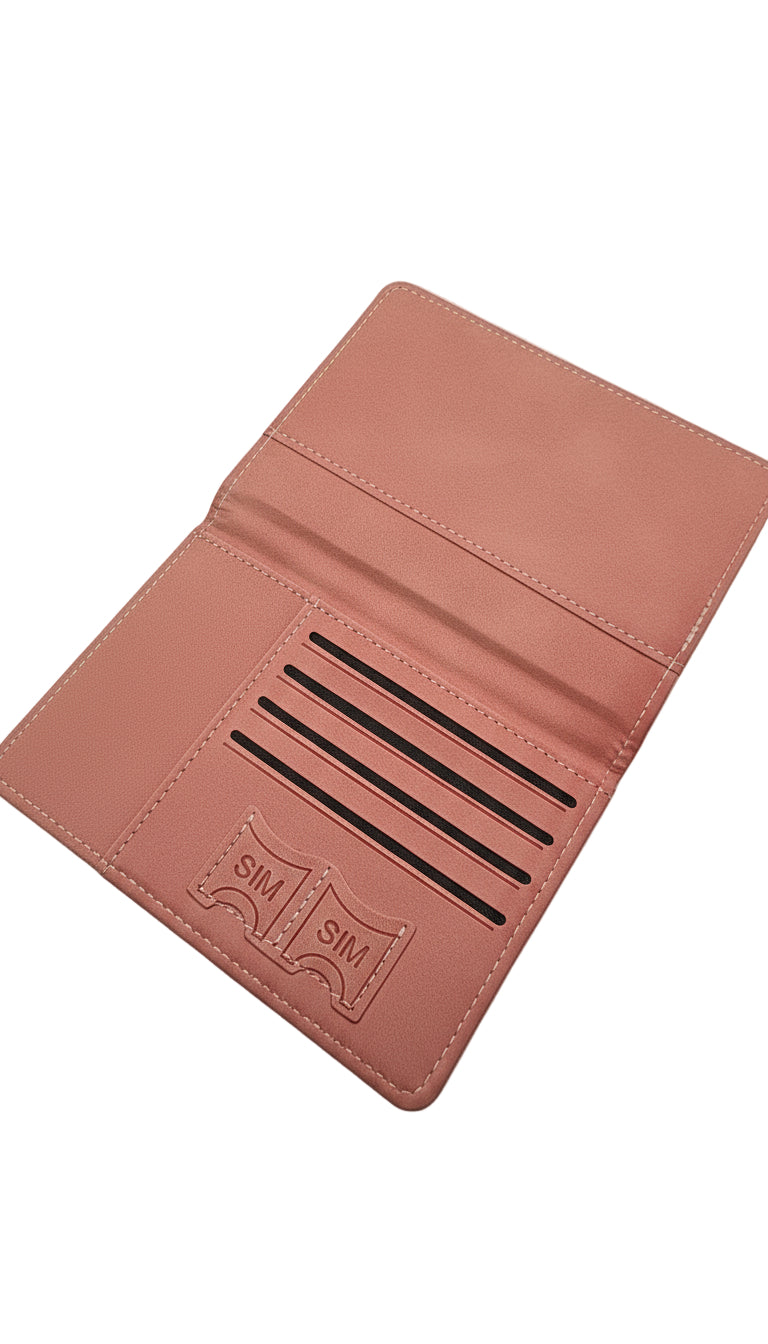 Luxe Crystal Travel Passport Holder Wallet